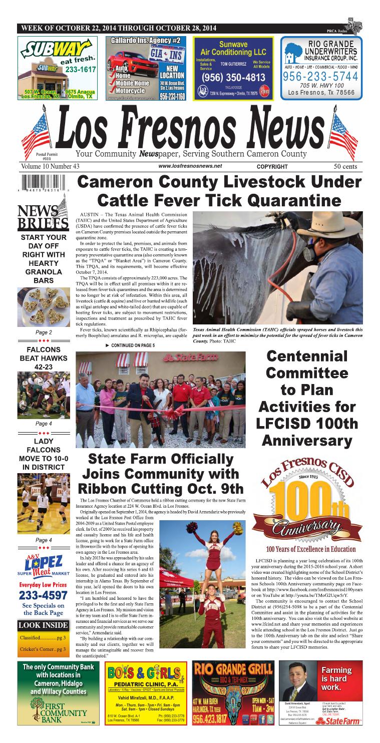 Los Fresnos News October 22, 2014 by La Feria News Issuu