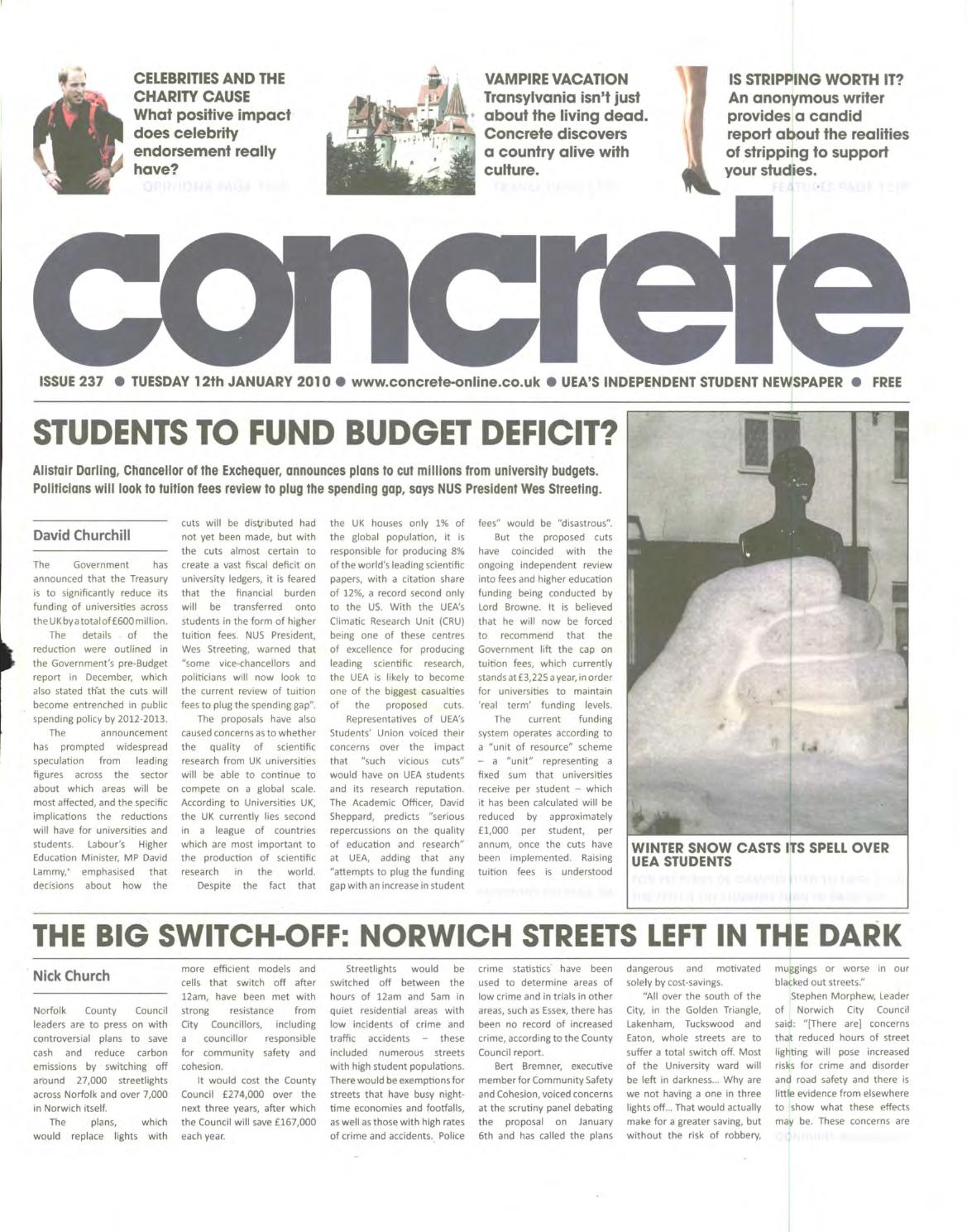 Concrete issue 237 12 01 2010 by Concrete UEA's official student