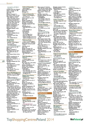 Top Shopping Centres Poland 2014 By Biznespolskacee Business