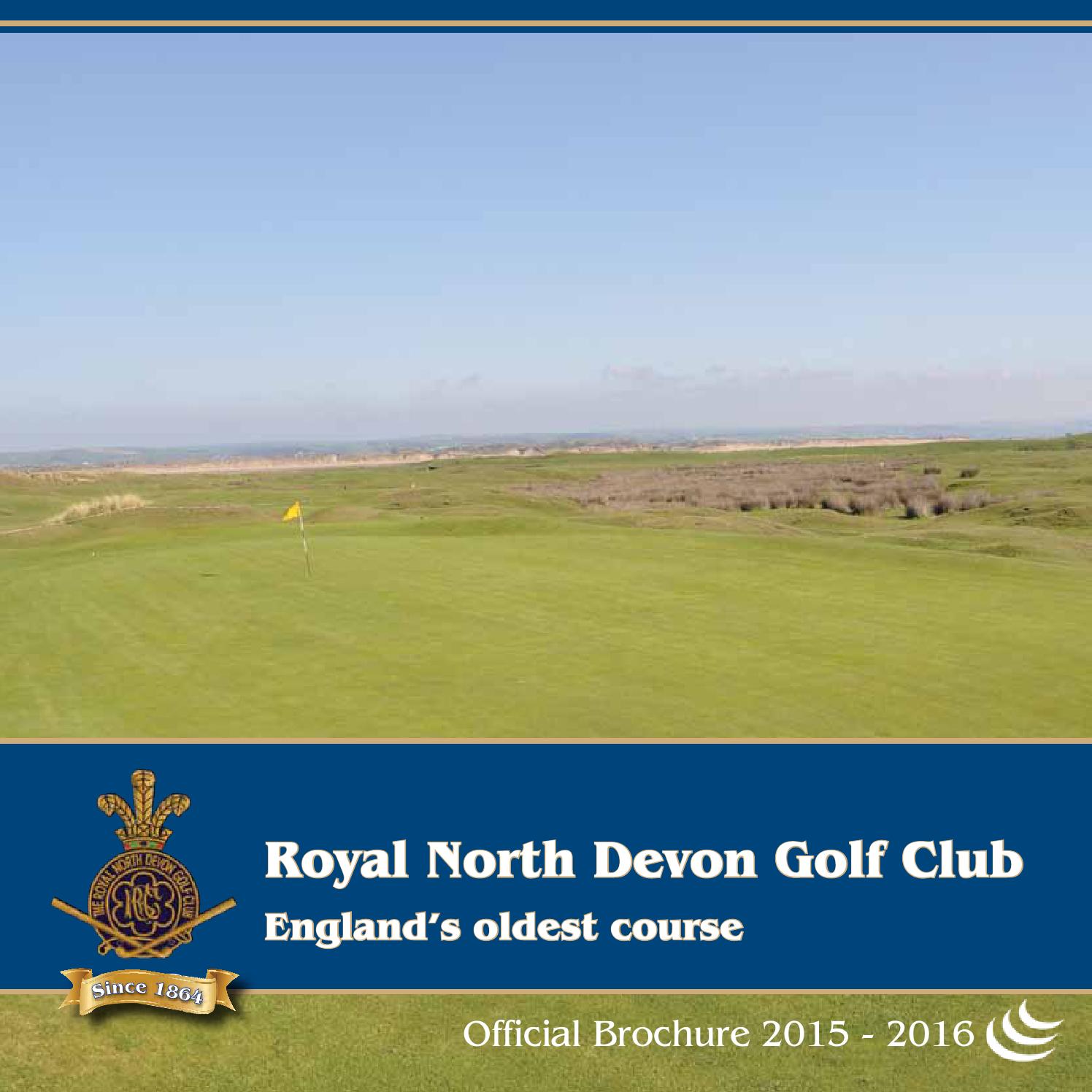 Royal North Devon Golf Club Brochure 2014 by Ludis Issuu