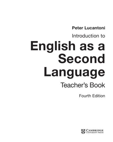 Preview Introduction to English as a Second Language Teacher's Book ...