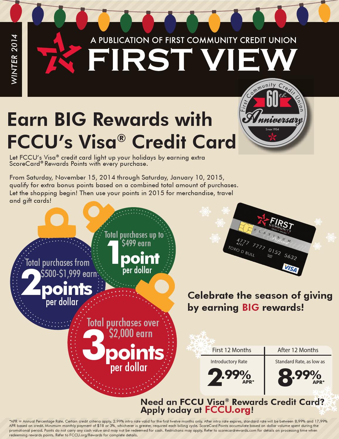FCCU First View Winter 2014 by First Community Credit Union Issuu