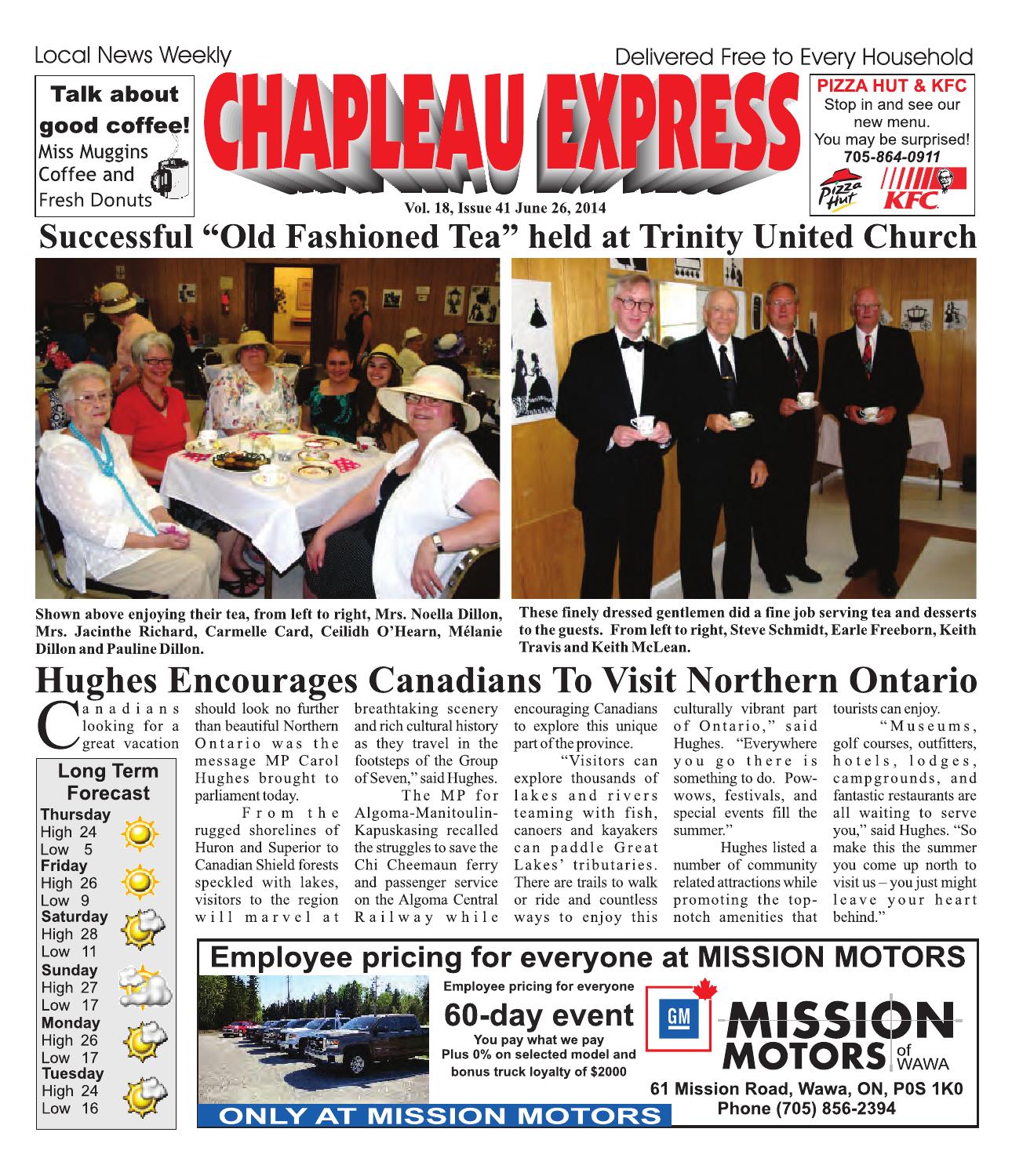 06262014 June 26 2014 by The Chapleau Express Issuu
