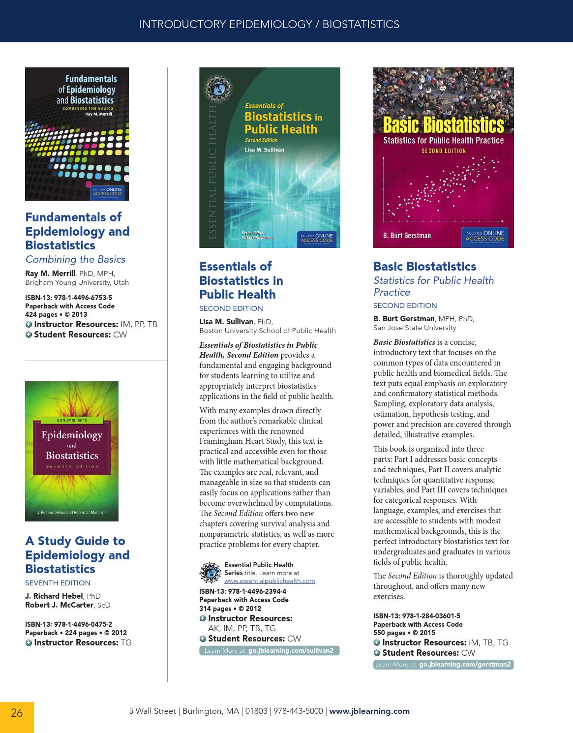 2015 Public Health Health Administration Catalog Jones - 