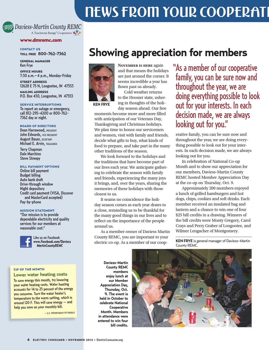 2014 November Daviess-Martin County REMC Newsletter by Inside ...