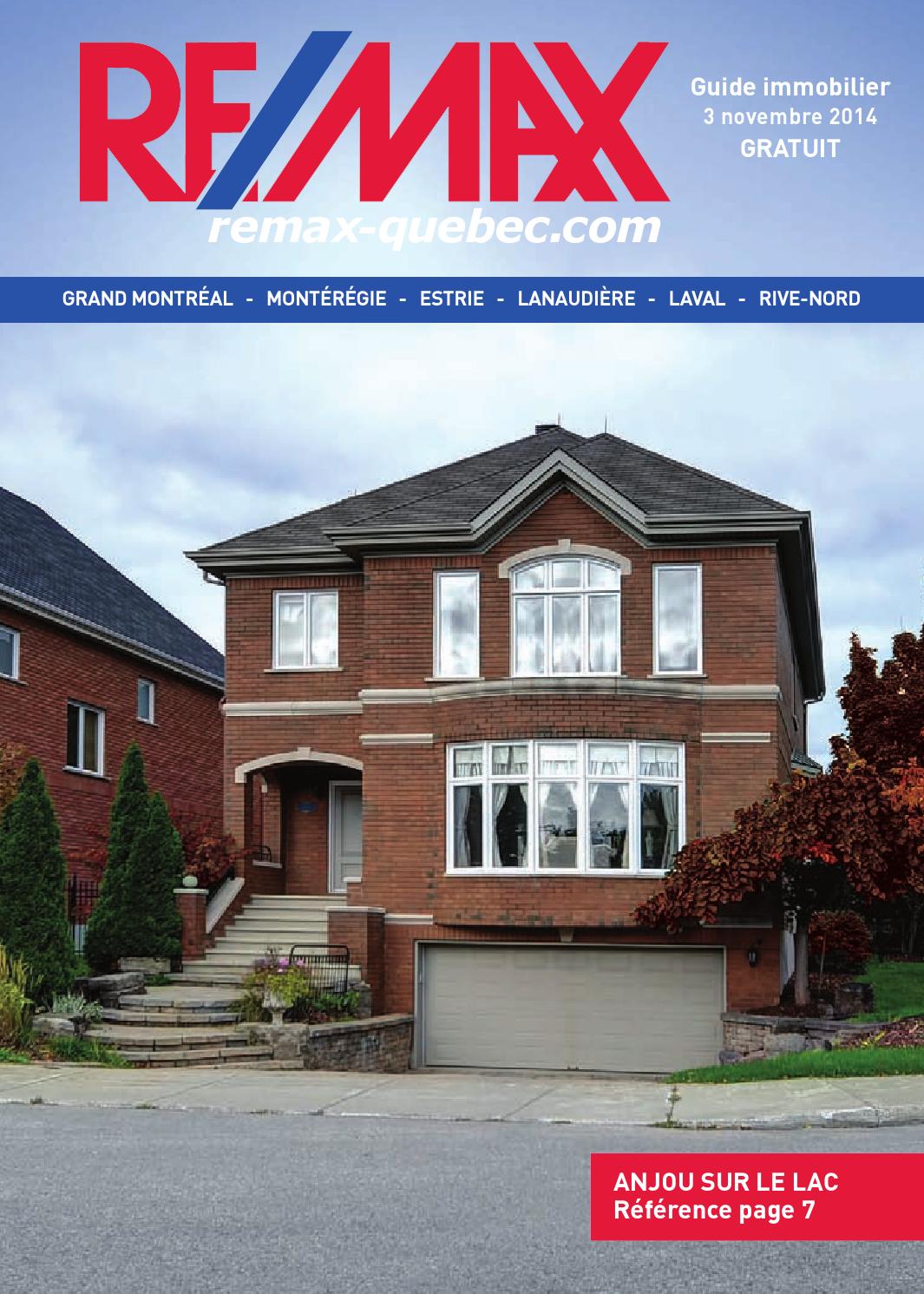 QUEBEC Remax Montreal 03 Nov., 2014 by NextHome Issuu