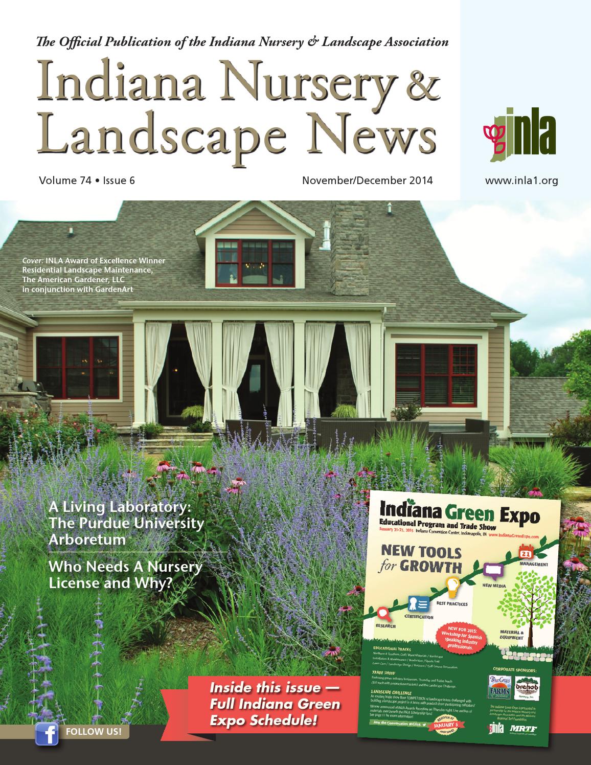 Indiana Nursery Landscape News Nov Dec 2017 Issue By Indiana Nursery Landscape News Nov Dec 2017 Issue By