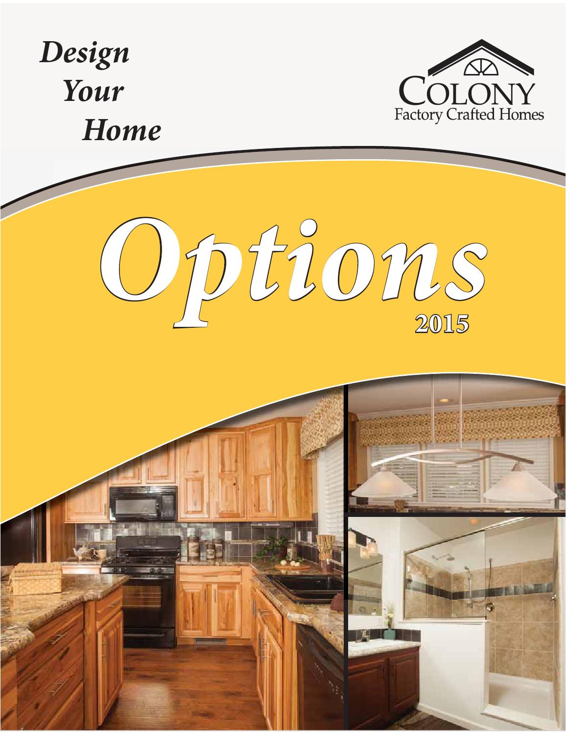 Colony Options Brochure 2015 by Commodore Homes, LLC Issuu
