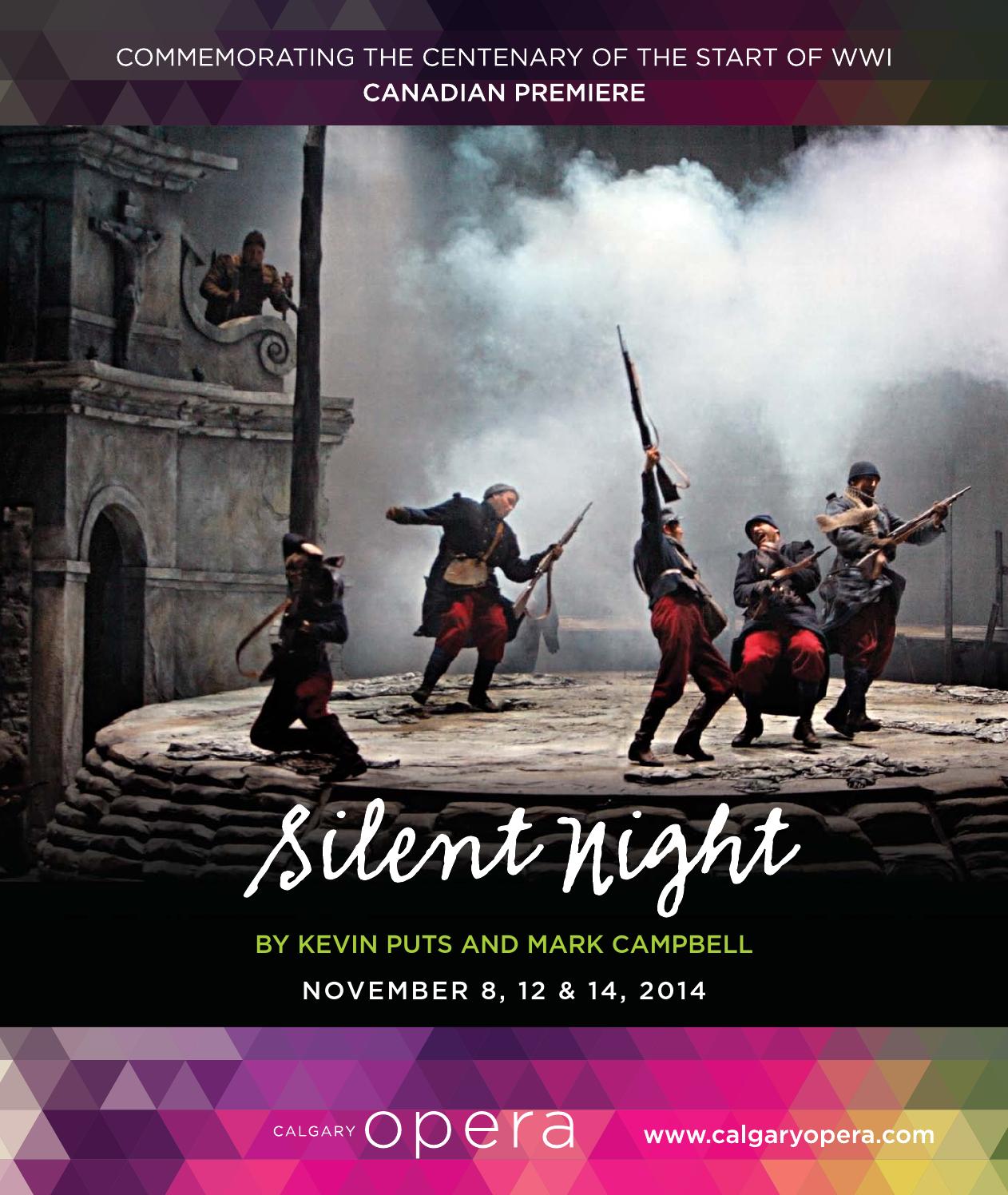 Calgary Opera program Silent Night by Suggitt Publishers Issuu