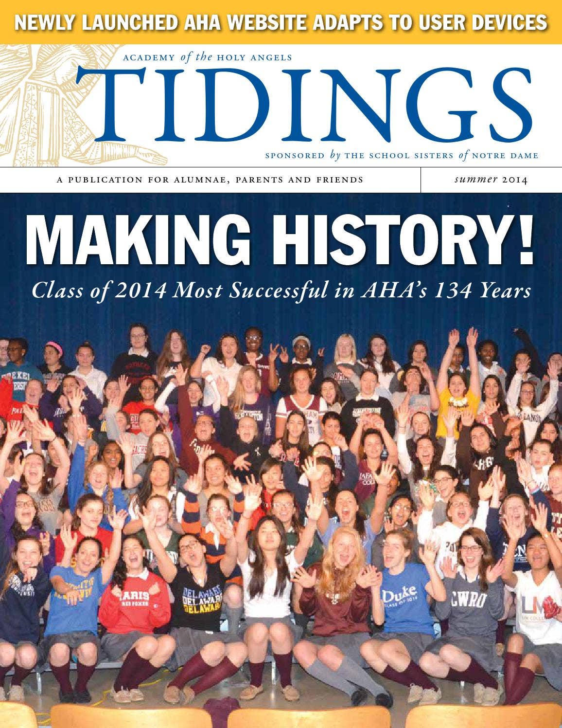 Tidings Summer 2014 by Academy of the Holy Angels - Issuu