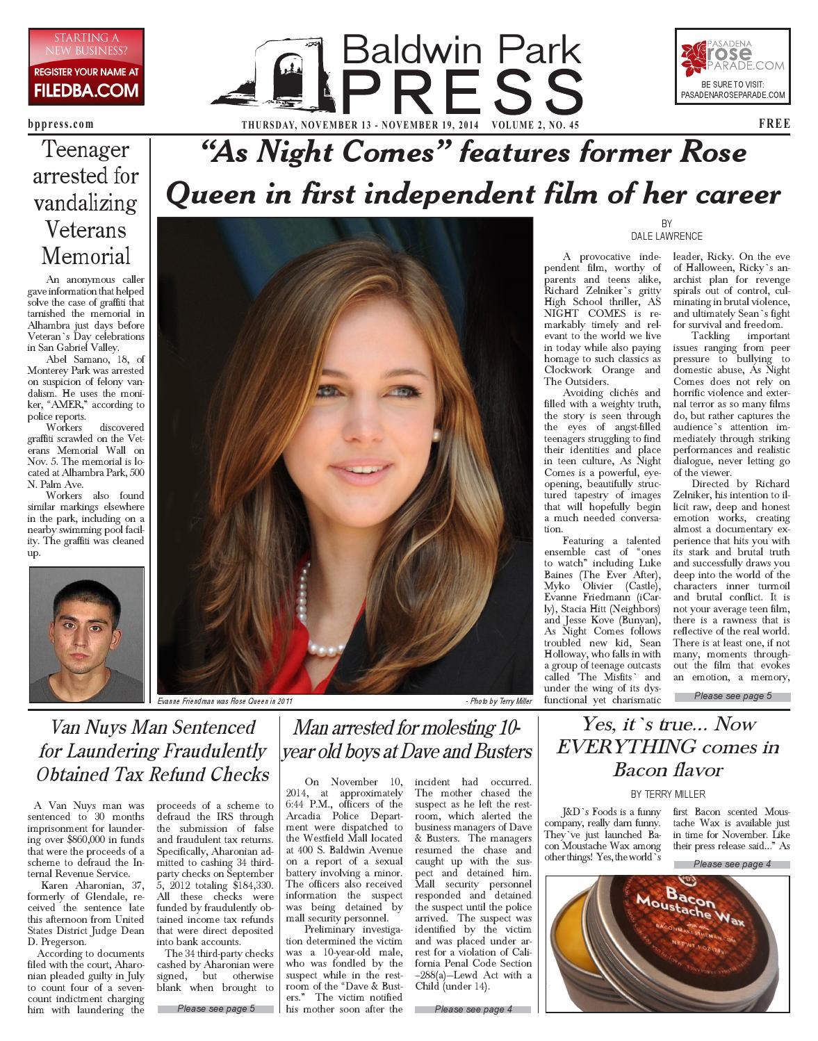 2014 11 13 hlr thursday baldwin park press by Beacon Media News Issuu
