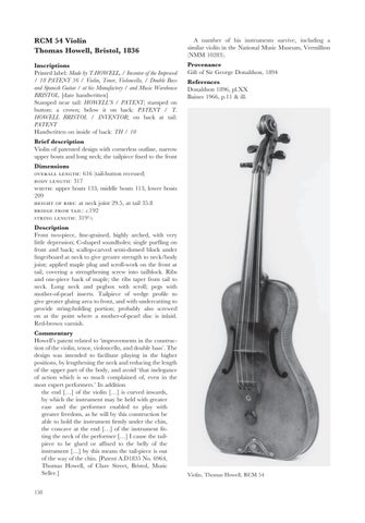 RCM Museum of Instruments Catalogue Part III: European Stringed ...