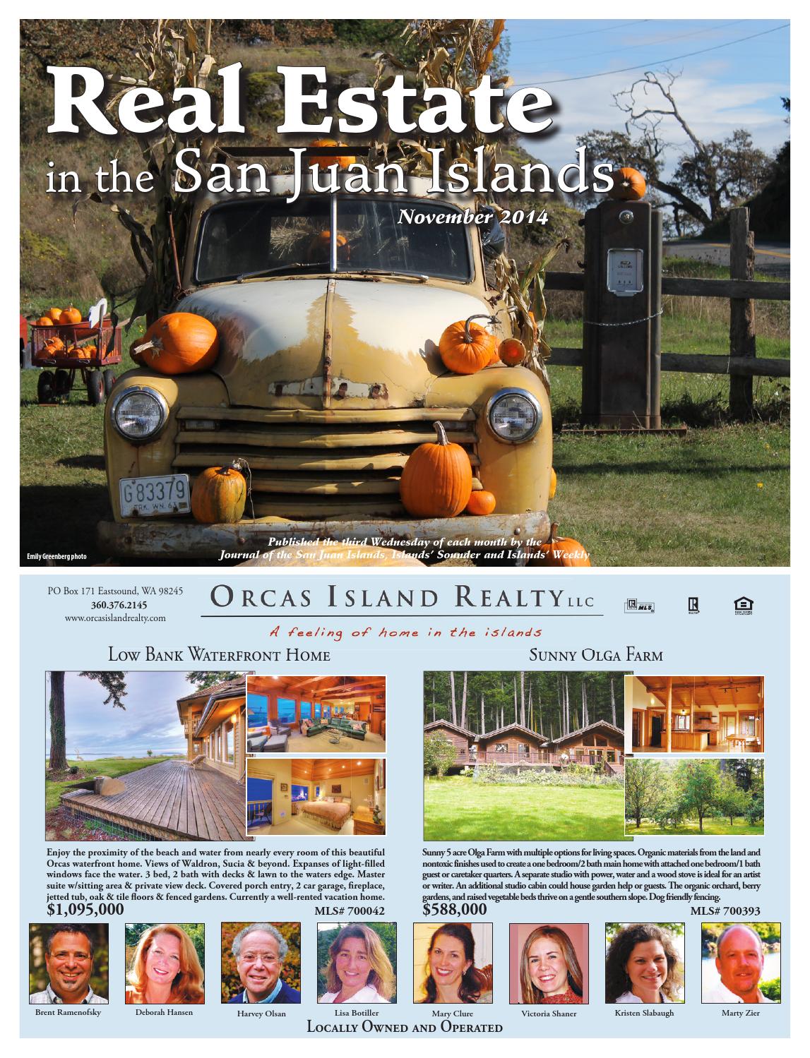 Real Estate in the San Juan Islands November 2014 by Sound Publishing