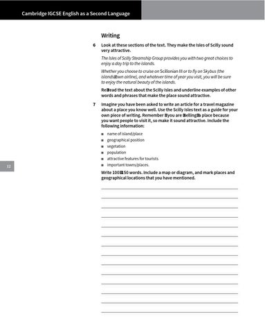 Preview Cambridge IGCSE English as a Second Language Workbook (Fourth ...