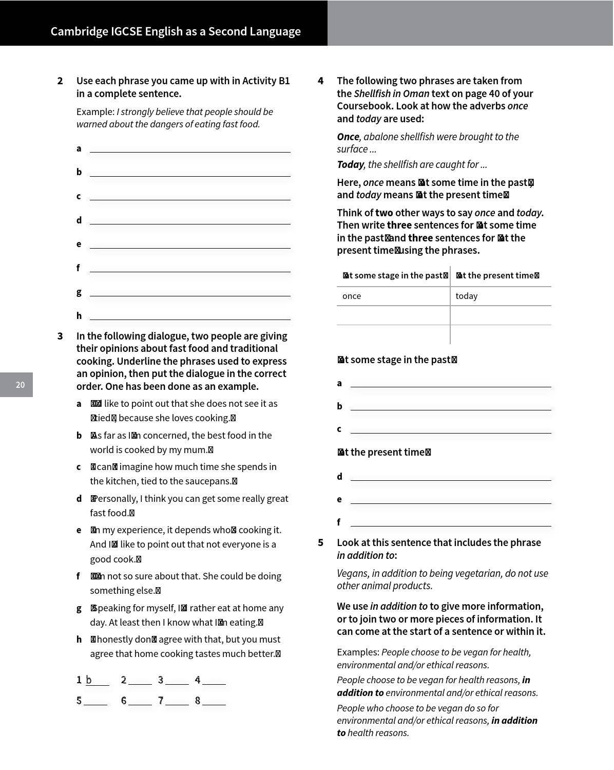 Preview Cambridge IGCSE English as a Second Language Workbook (Fourth ...