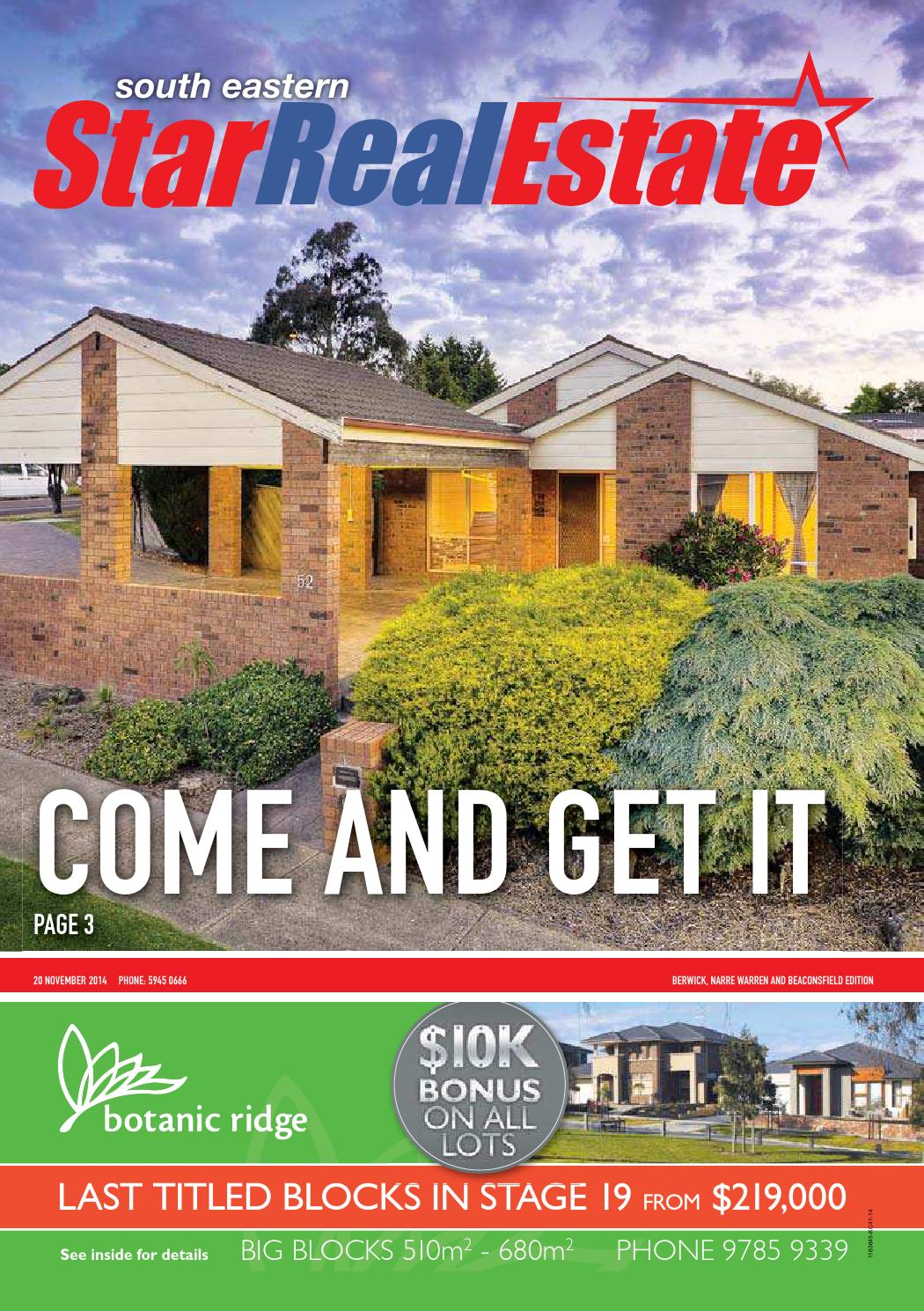 South Eastern Star Real Estate Berwick 20th November 2014 by Star