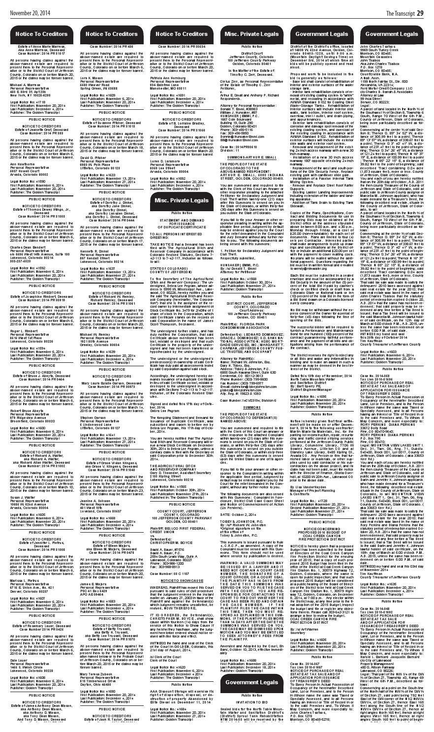 Golden Transcript 1120 by Colorado Community Media - Issuu