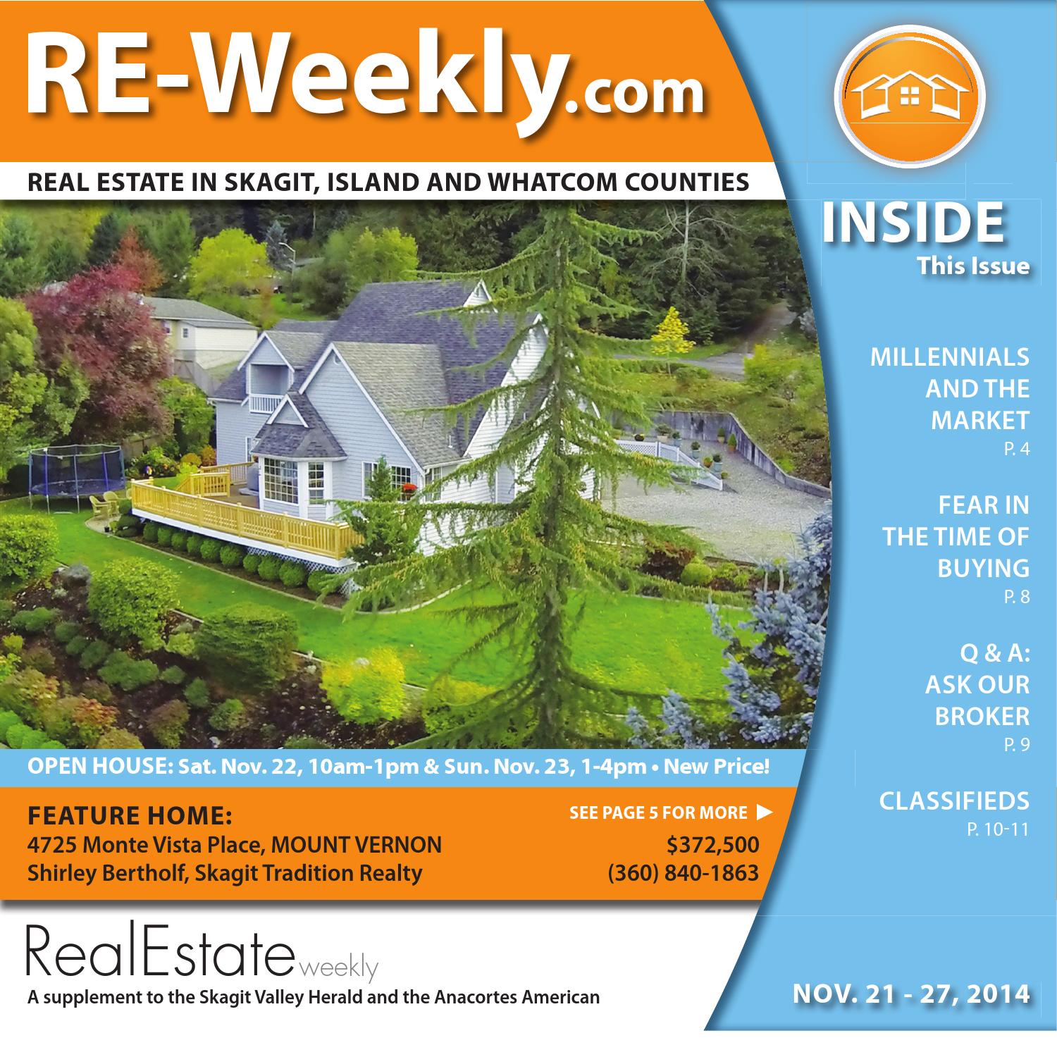 Real Estate Weekly November 21, 2014 by Skagit Publishing Issuu