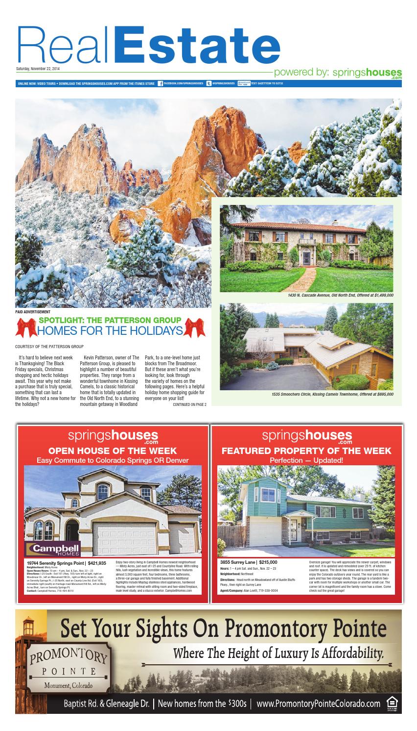 Real Estate 11/22/14 by Colorado Springs Gazette, LLC Issuu