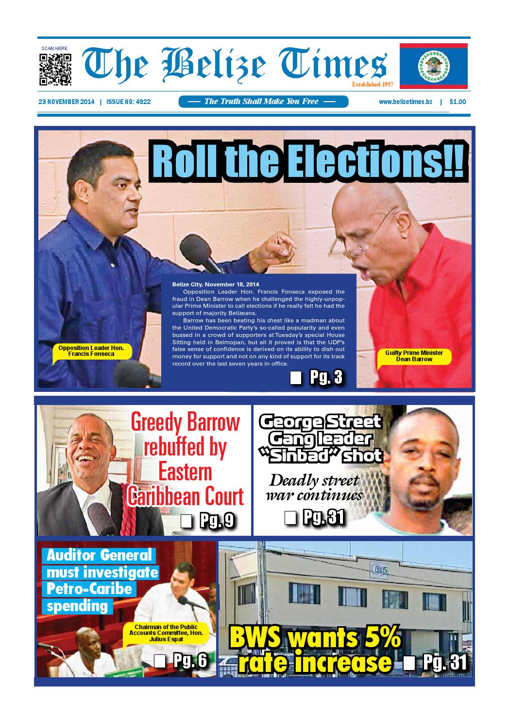 Belize Times November 23, 2014 by Belize Times Press - Issuu