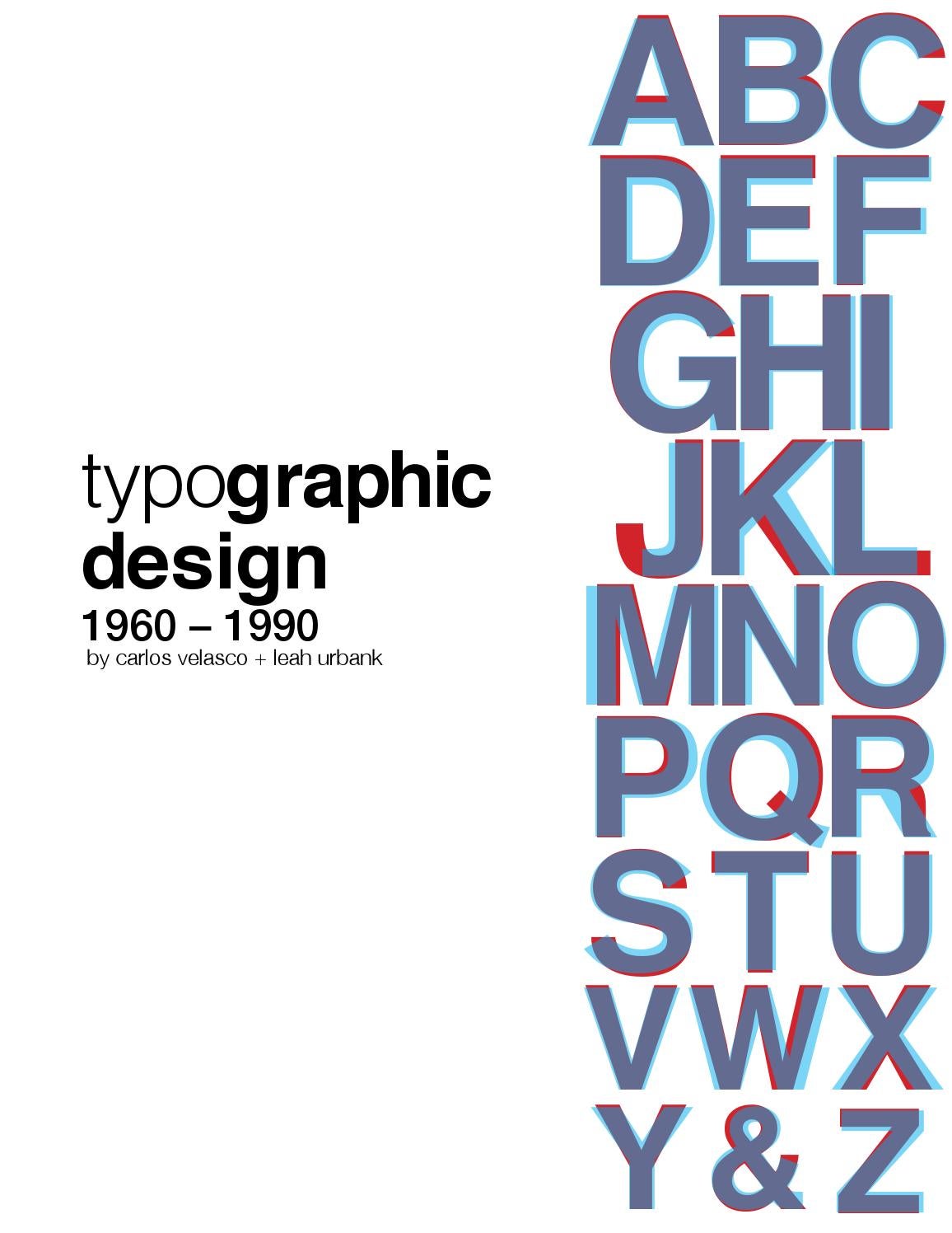 typography design 1960 – 1990 by Carlos Velasco - Issuu