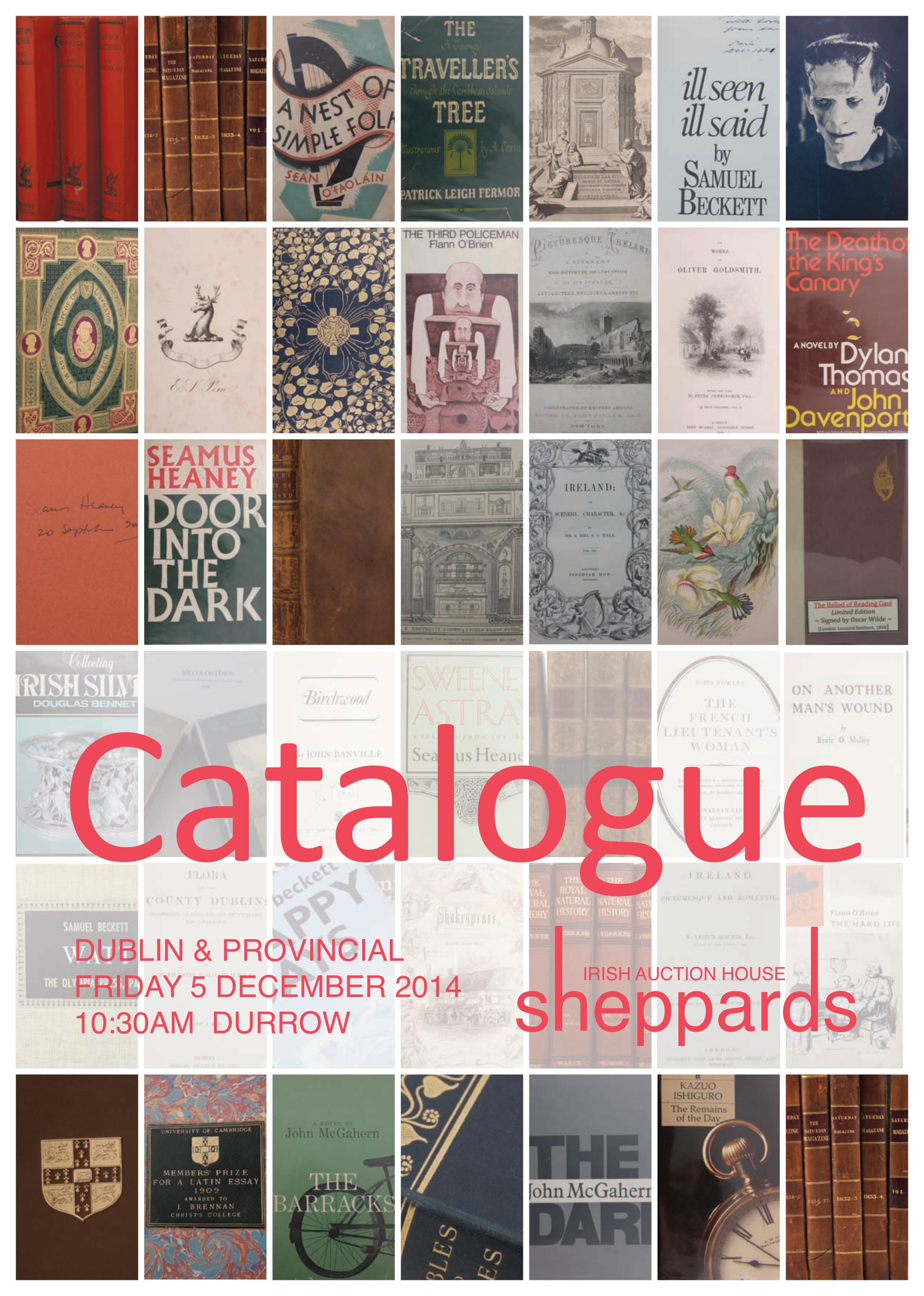 Sheppard's Library of Books Auction, 5 December by Sheppard's Irish