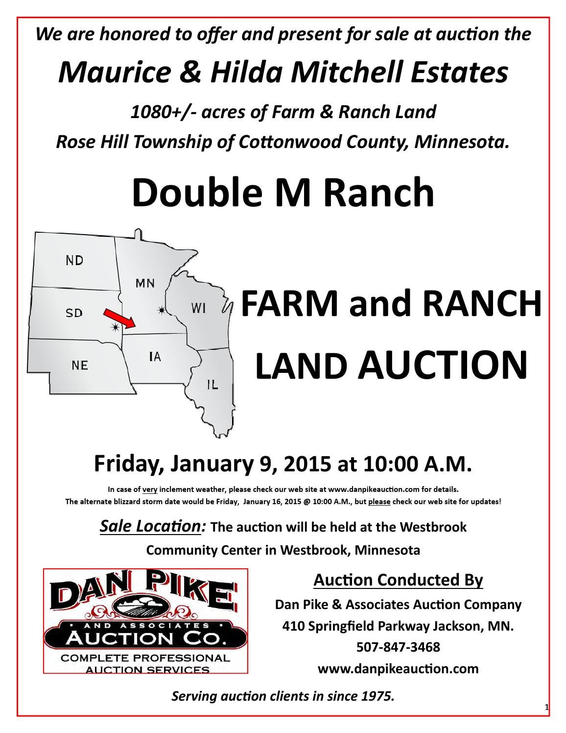 Mitchell Land Booklet by Dan Pike Auction Company Issuu