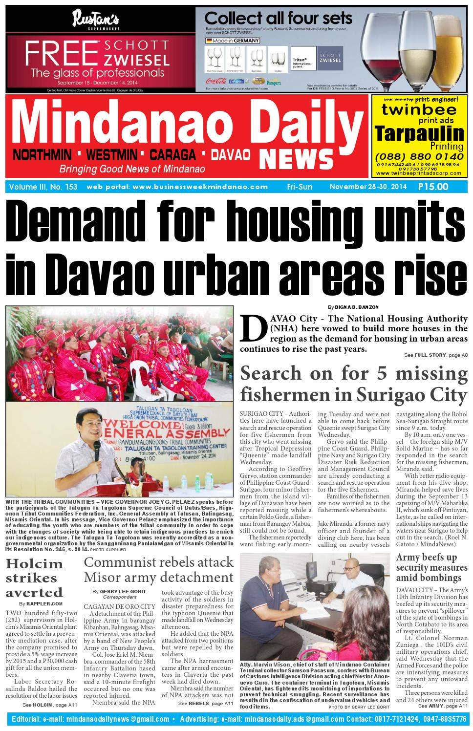 Mindanao Daily Davao (November 28, 2014) by Mindanao Daily News - Issuu