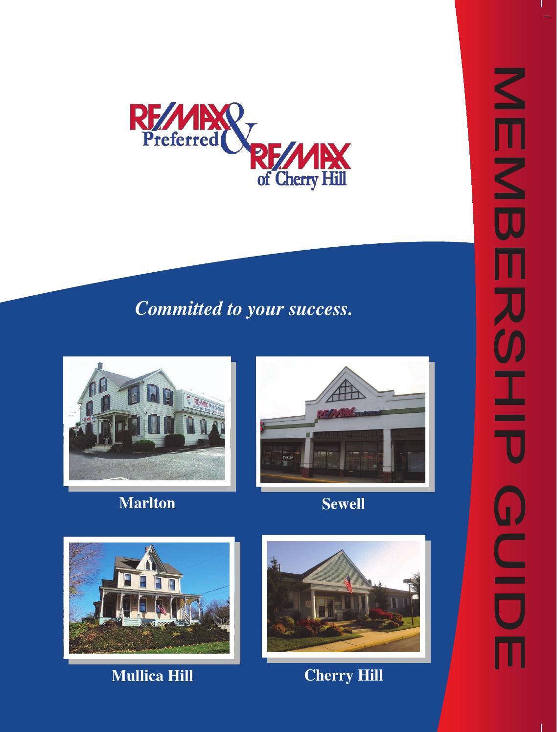 RE/MAX Preferred and RE/MAX of Cherry Hill 2013/2014 Membership Guide