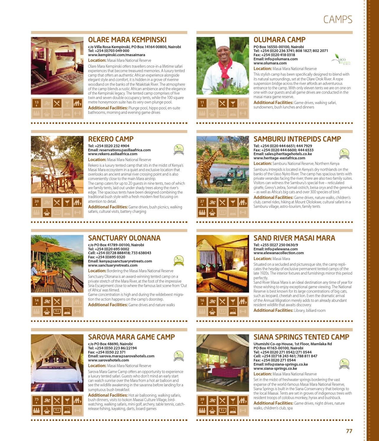 Kenya Hotel & Restaurant Guide 2015 by Land & Marine Publications Ltd