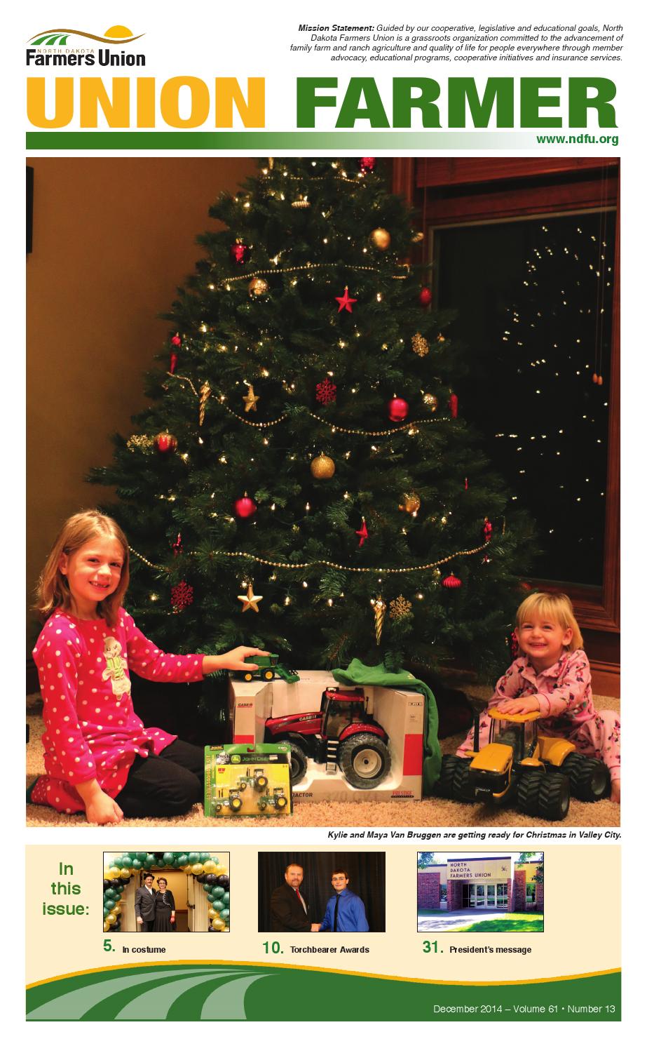 December Union Farmer 2014 by North Dakota Farmers Union Issuu