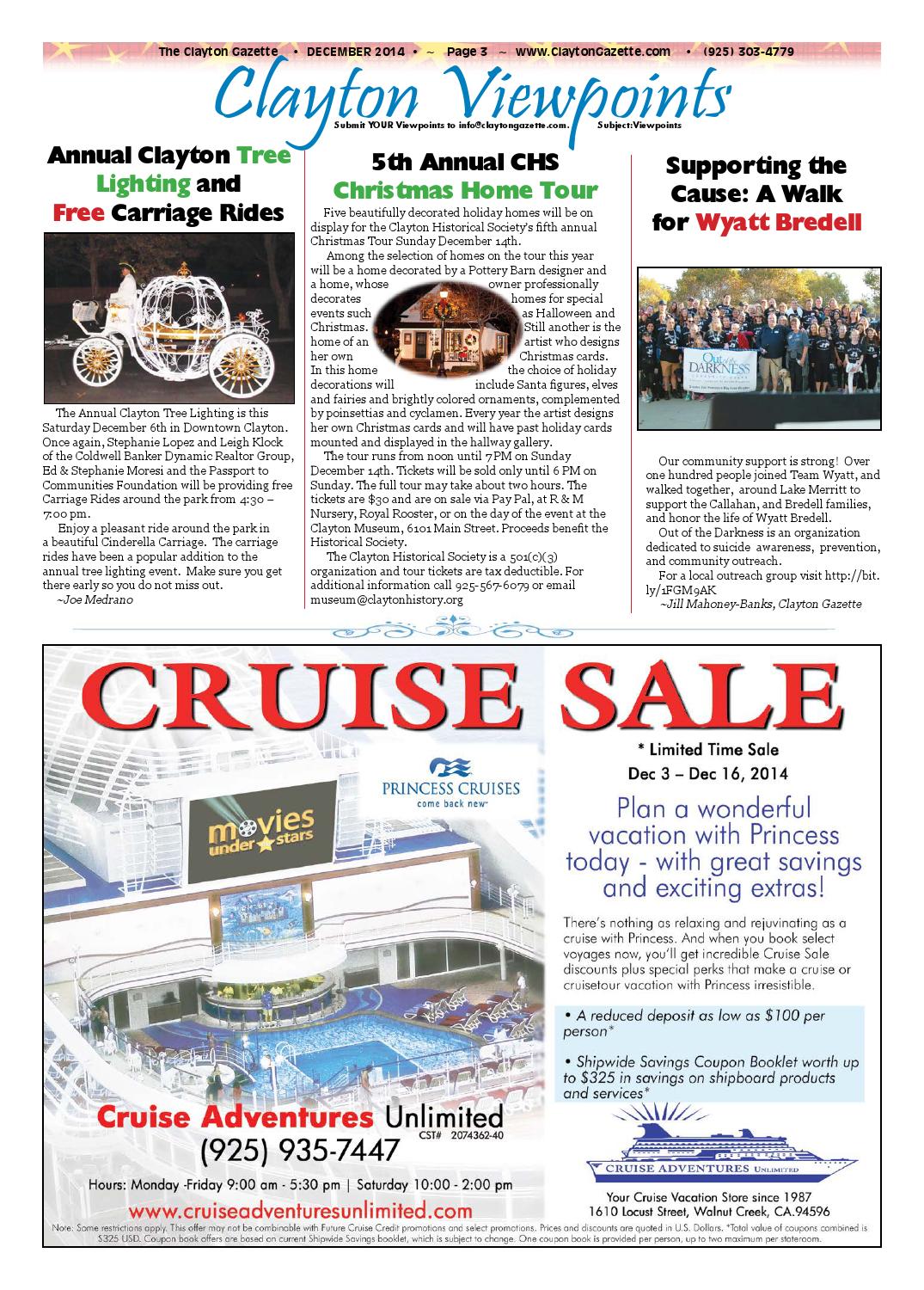 Clayton Gazette December 2, 2014 issue by Publisher Issuu