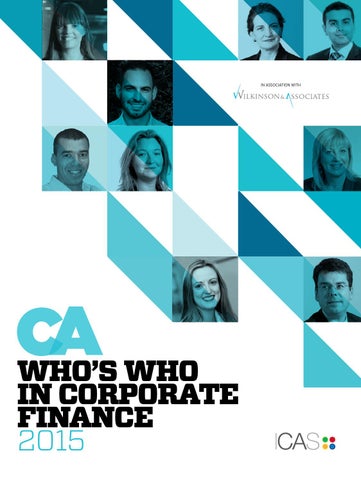 Icas Who S Who In Corporate Finance 2015 By Think Publishing Issuu - page 1