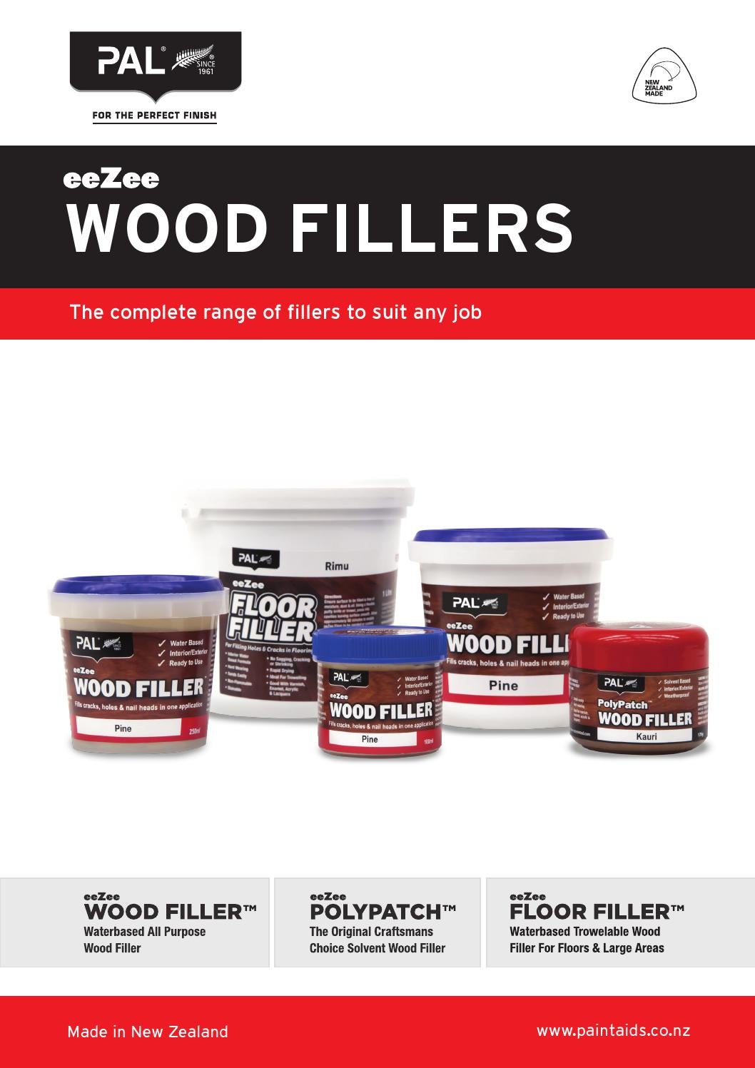 Pal Wood Filler Product Sheet By Redfire Design Issuu