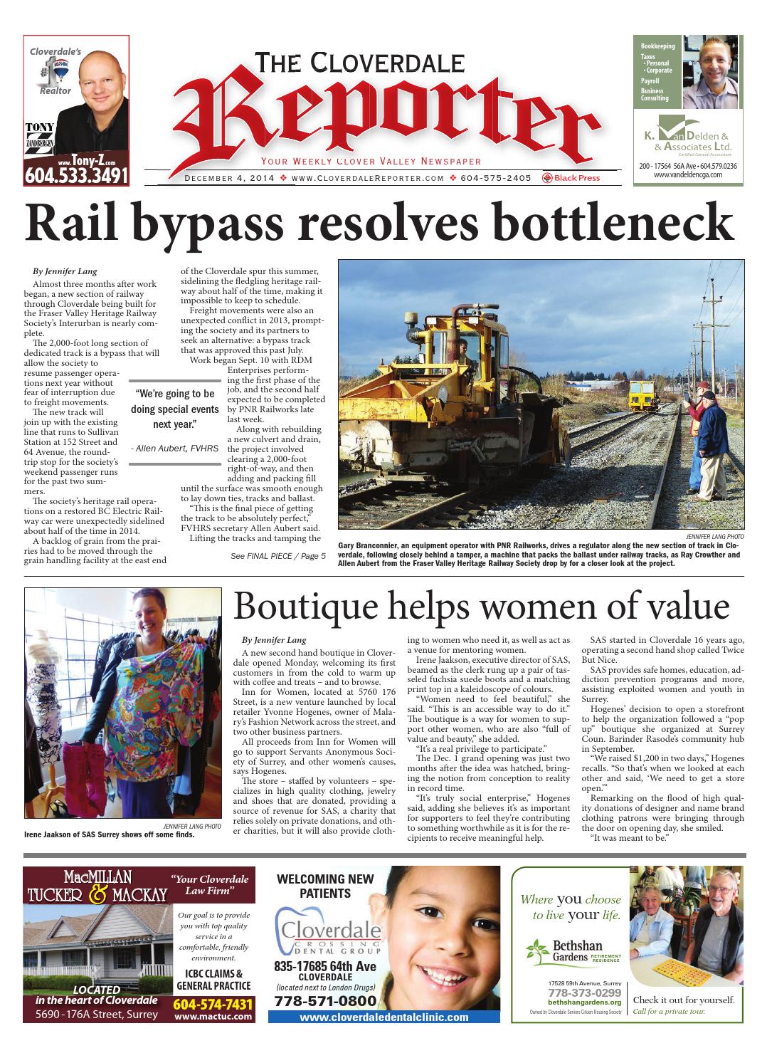 Cloverdale Reporter, December 04, 2014 by Black Press Media Group Issuu