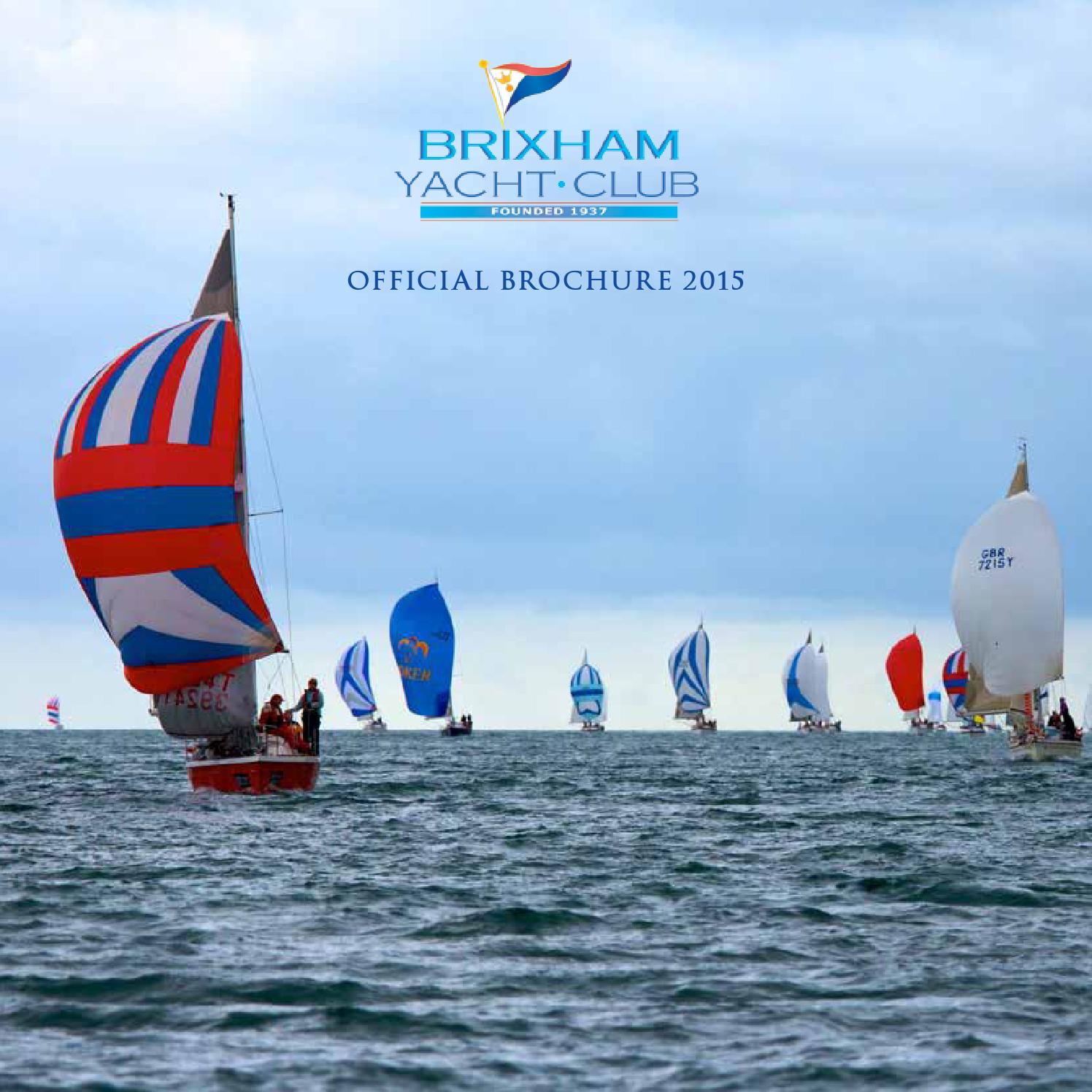Brixham Yacht Club Official Brochure 2015 by Ludis Issuu