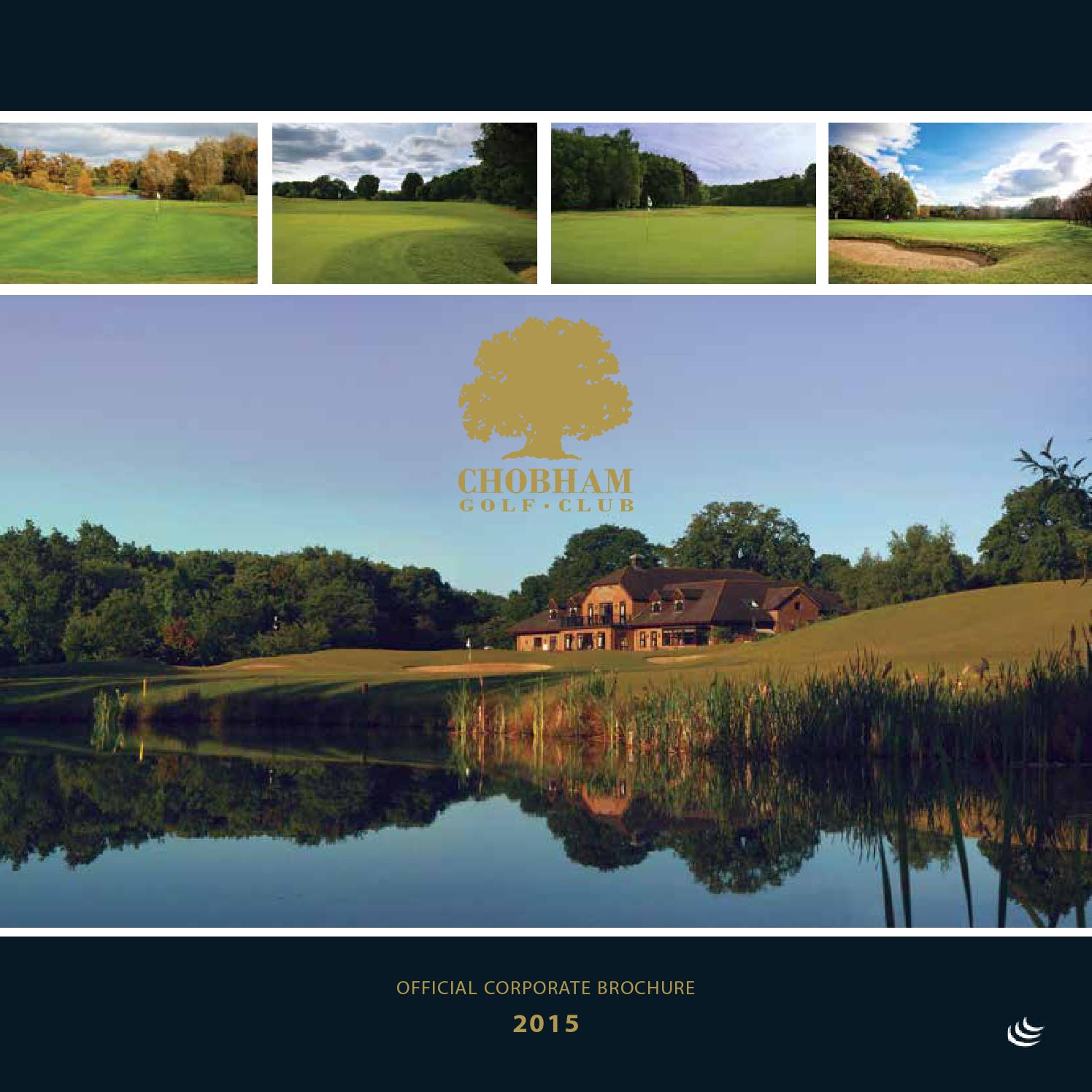 Chobham Golf Club Official Corporate Brochure 2015 by Ludis Issuu