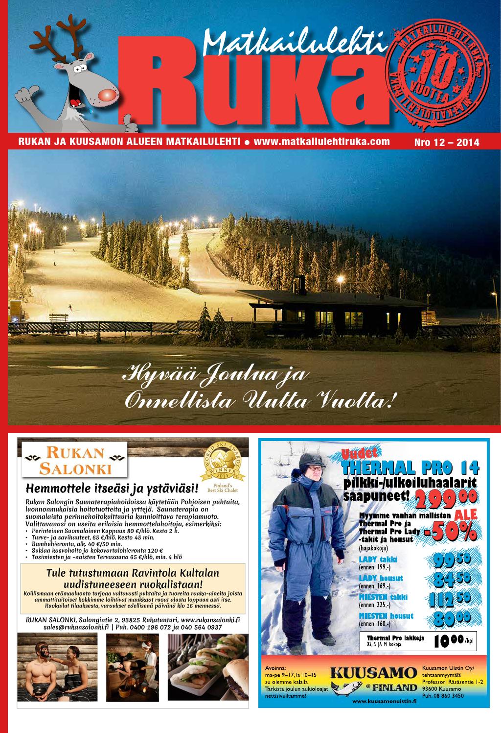Matkailulehti Ruka 12-2014 by Pohjoisen Tunturipalvelut Ky - Issuu