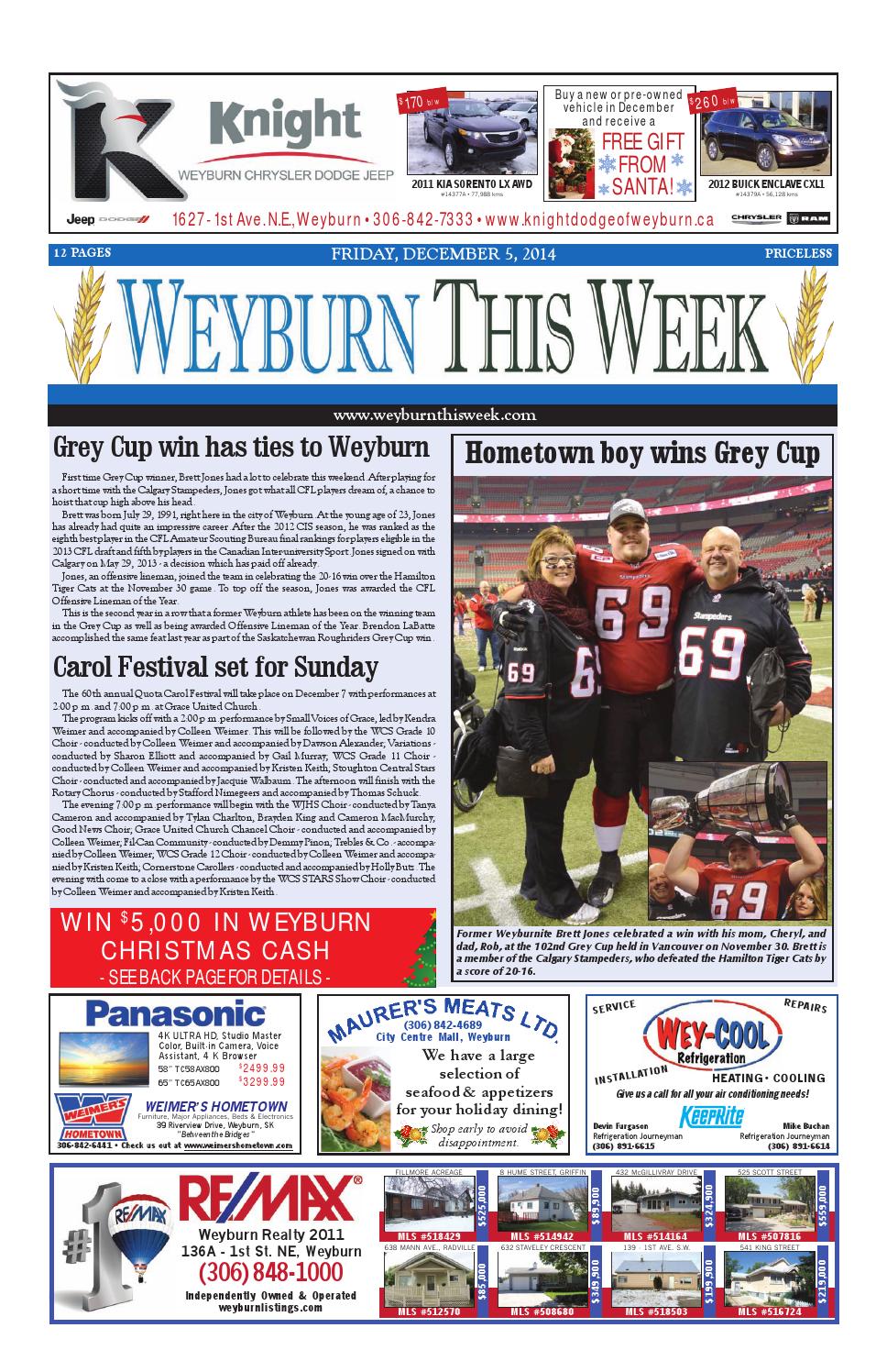 Weyburn This Week December 5, 2014 by Weyburn Review/ Weyburn This