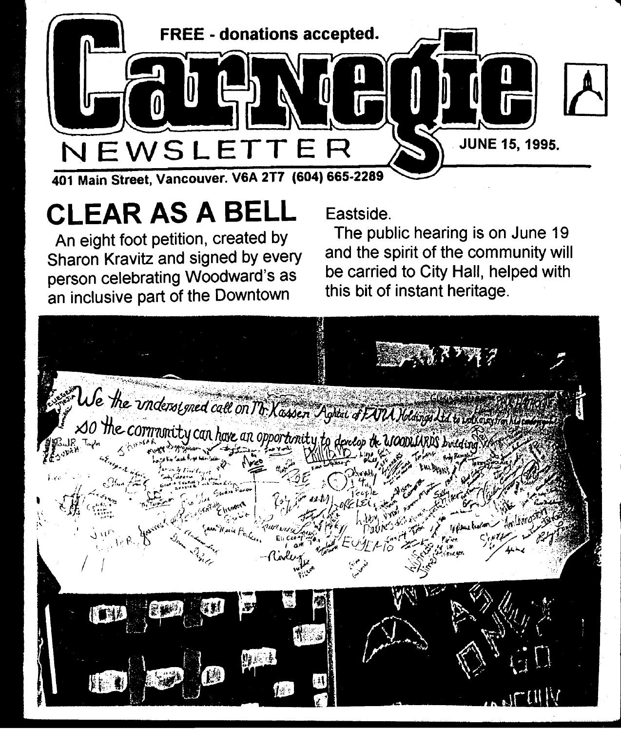 June 15, 1995, carnegie newsletter by Carnegie Newsletter Issuu