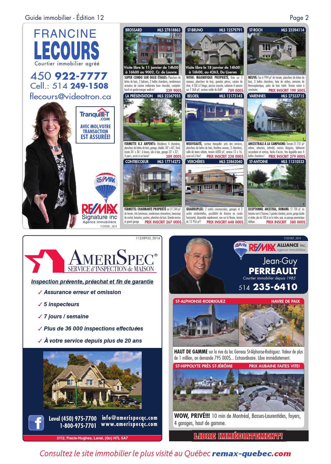 QUEBEC Remax Montreal 08 Dec., 2014 by NextHome Issuu