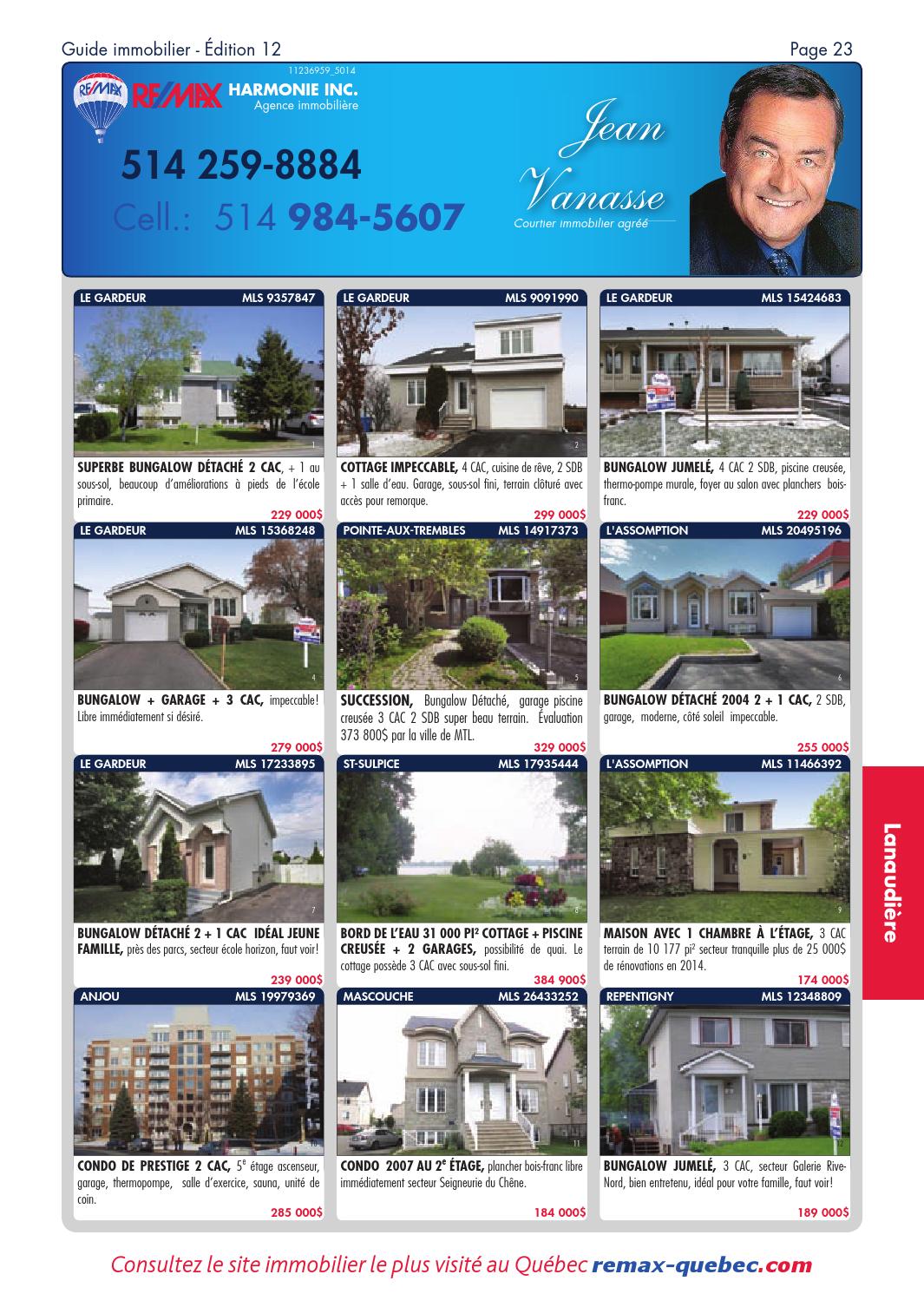 QUEBEC Remax Montreal 08 Dec., 2014 by NextHome Issuu