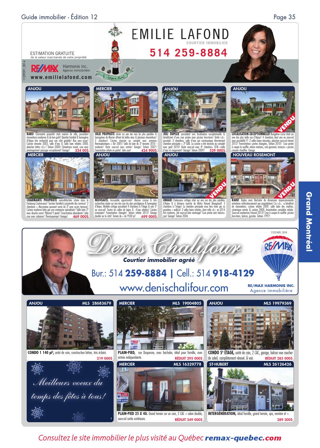 QUEBEC Remax Montreal 08 Dec., 2014 by NextHome Issuu