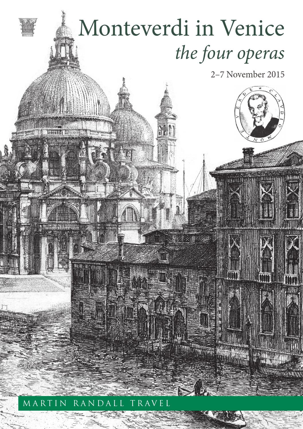 Monteverdi in Venice the four operas by Martin Randall Travel Issuu