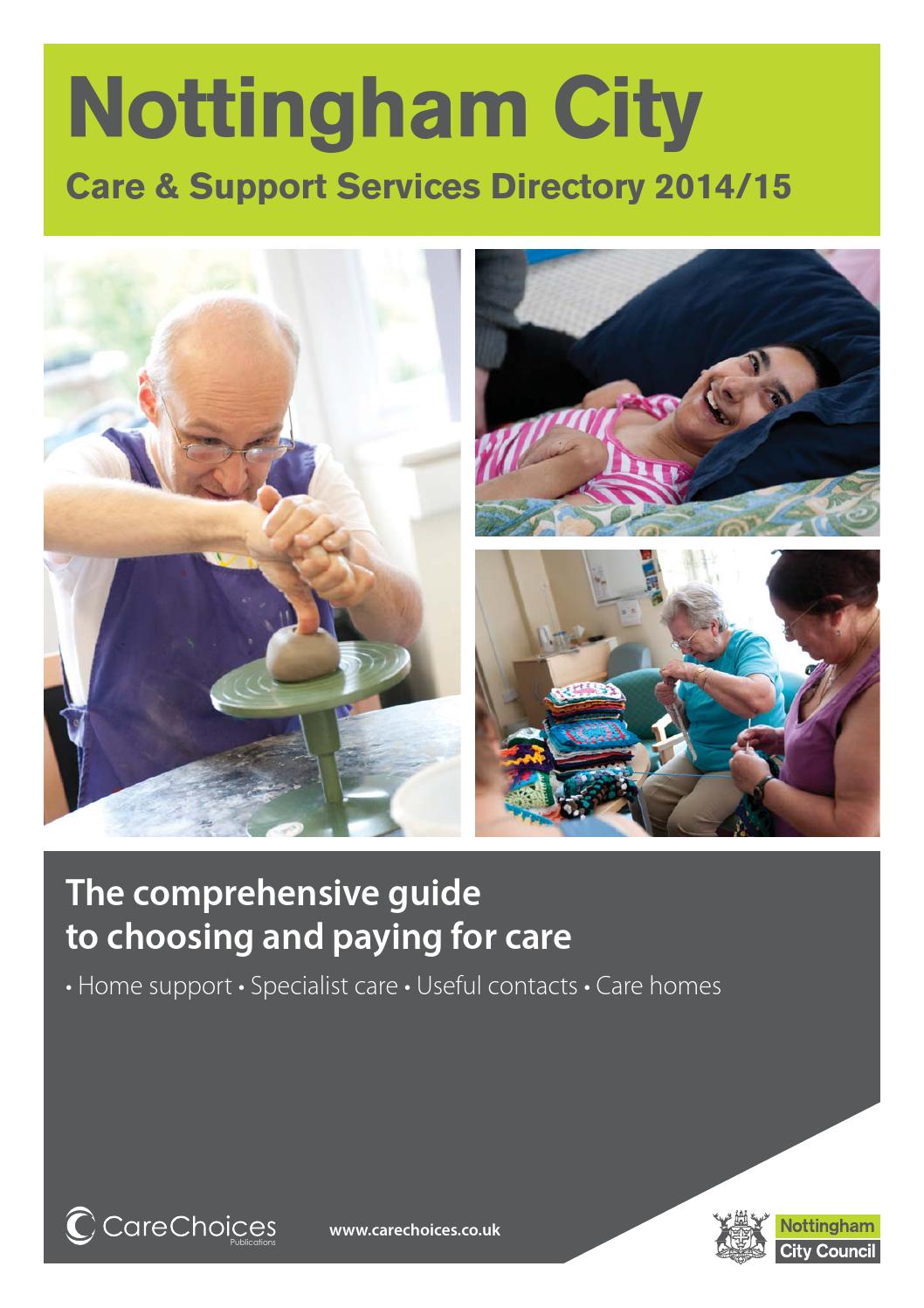 Nottingham City Care Directory 2014 15 By Care Choices Ltd Issuu