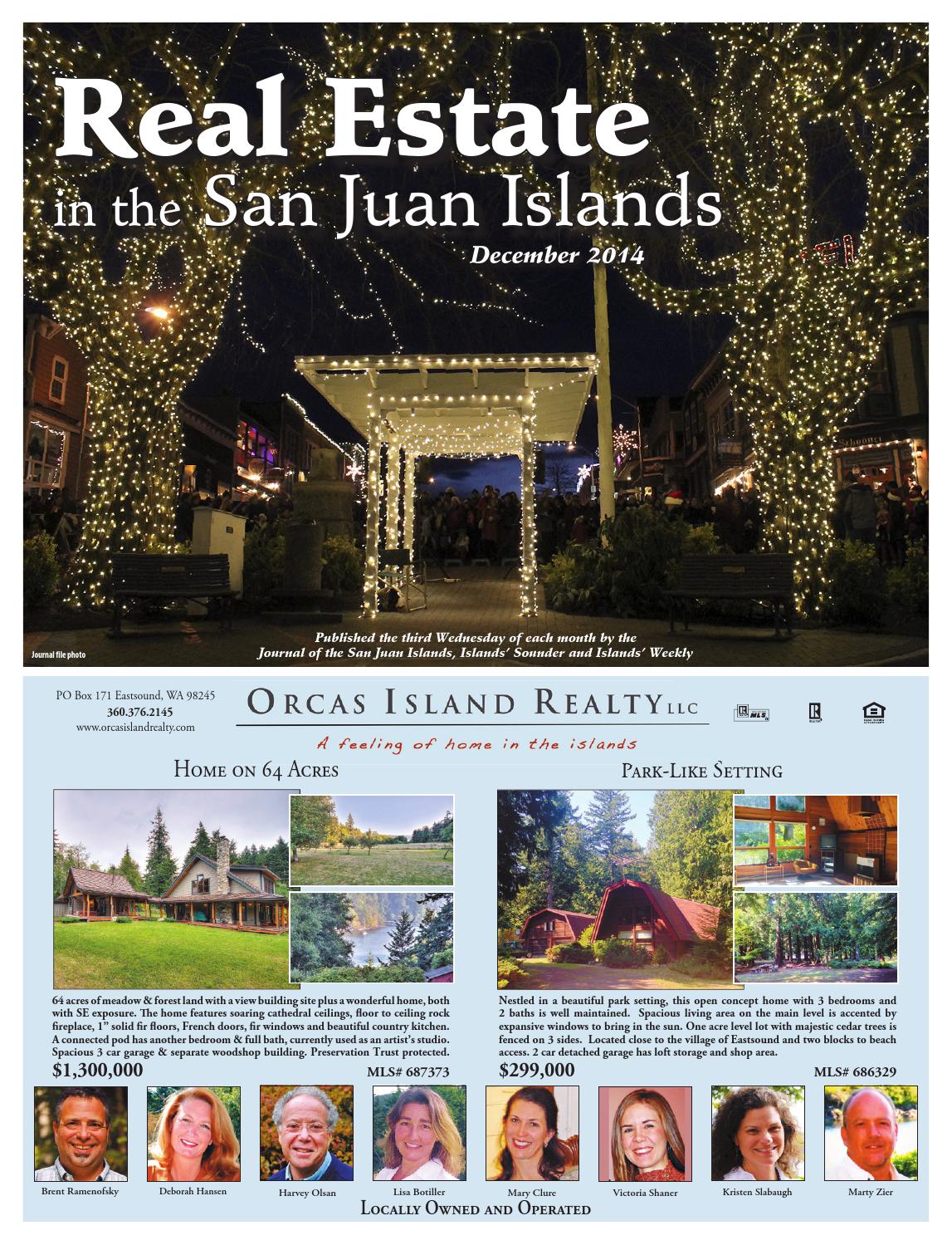 Real Estate in the San Juan Islands December 2014 by Sound Publishing
