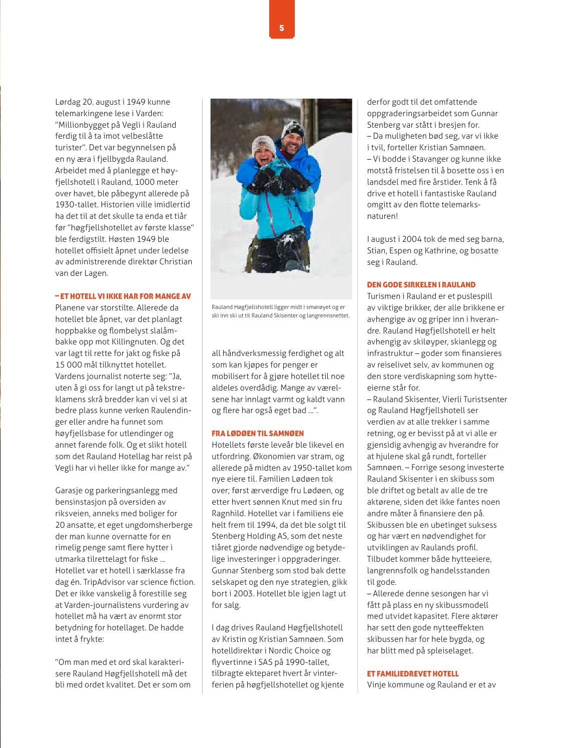 Visit Rauland Raulandsmagasinet 2015 by Rauland Turist - Issuu