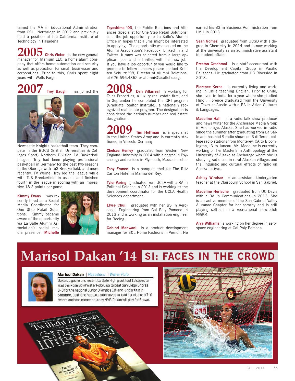 Fall 2014 Lancer Magazine By La Salle College Preparatory Issuu