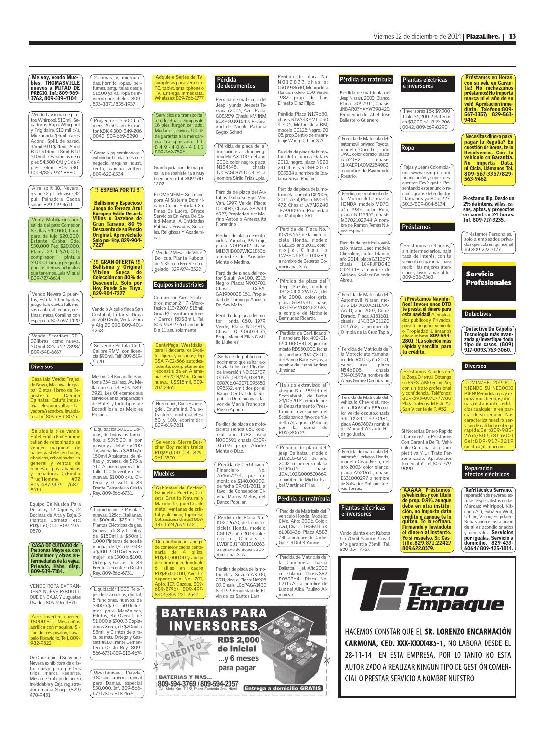 Pl20141212 by Diario Libre - Issuu