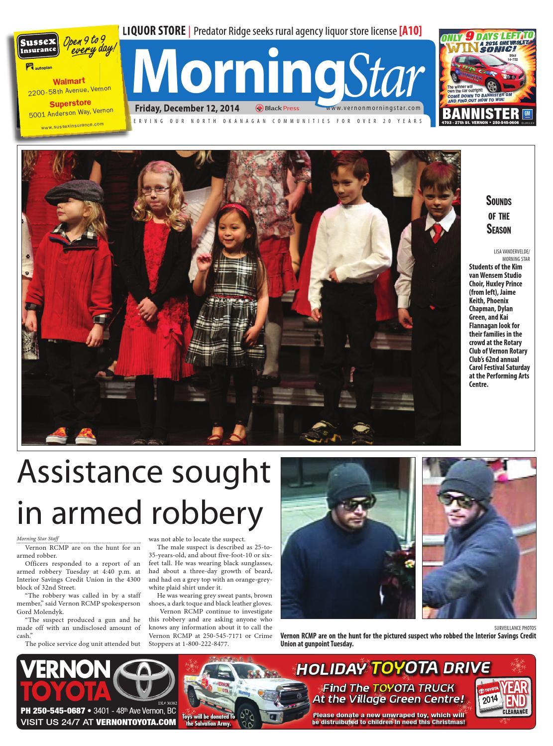 Vernon Morning Star, December 12, 2014 by Black Press Media Group - Issuu